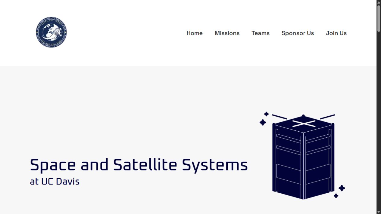 Space and Satellite Systems at UC Davis website